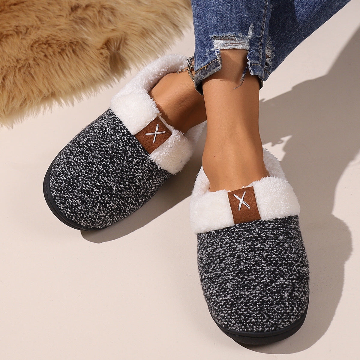 Bubba Winter Plush Slippers