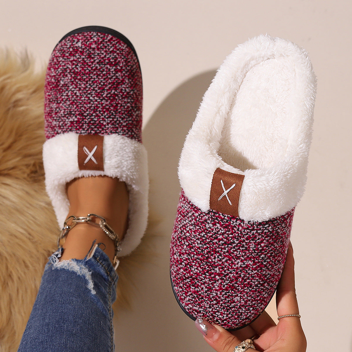 Bubba Winter Plush Slippers