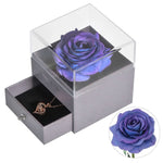 تحميل الصورة في عارض المعرض ،Eternal Rose with 100 Languages I Love You Necklace Love Box
